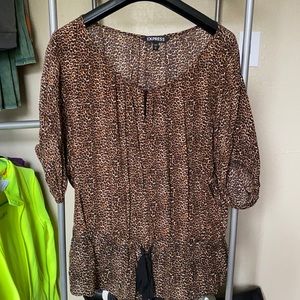 Express, Cheetah Print Top.